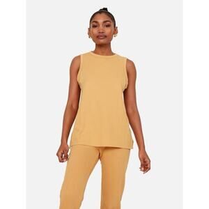 MATE the Label Organic Cotton Golden Yellow Classic Tank Top Muscle Tee Sz S